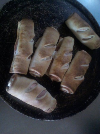 rollitos de jamón con queso